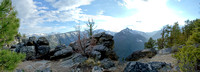 Panorama from lookout above Lost Horse Creek, Montana